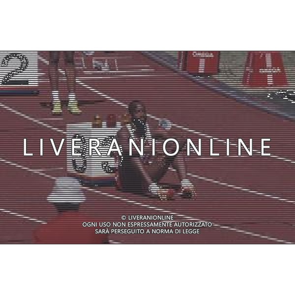 DIAP-RETROSPETTIVA EDWIN MOSES ATLETA NELLA FOTO EDWIN MOSES NELL\'ANNO 1988 ALLE OLIMPIADI DI SEUL AG ALDO LIVERANI SAS