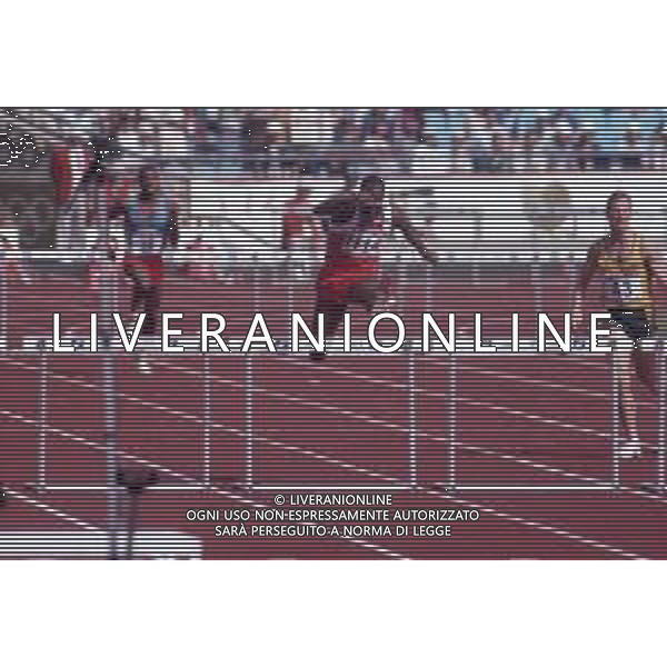 DIAP-RETROSPETTIVA EDWIN MOSES ATLETA NELLA FOTO EDWIN MOSES NELL\'ANNO 1988 ALLE OLIMPIADI DI SEUL AG ALDO LIVERANI SAS