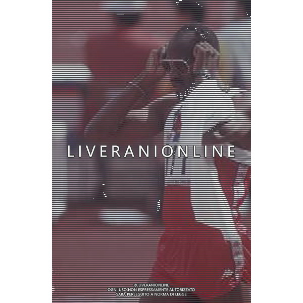 DIAP-RETROSPETTIVA EDWIN MOSES ATLETA NELLA FOTO EDWIN MOSES NELL\'ANNO 1988 ALLE OLIMPIADI DI SEUL AG ALDO LIVERANI SAS