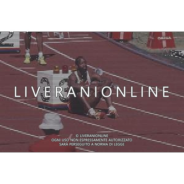 DIAP-RETROSPETTIVA EDWIN MOSES ATLETA NELLA FOTO EDWIN MOSES NELL\'ANNO 1988 ALLE OLIMPIADI DI SEUL AG ALDO LIVERANI SAS