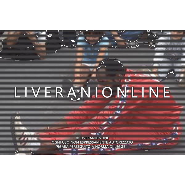 DIAP-RETROSPETTIVA EDWIN MOSES ATLETA NELLA FOTO EDWIN MOSES A VIGEVANO NELL\'ANNO 1984 AG ALDO LIVERANI SAS