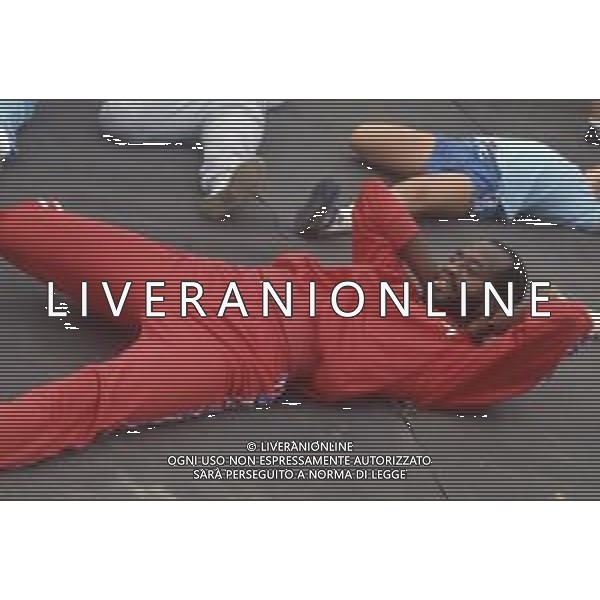 DIAP-RETROSPETTIVA EDWIN MOSES ATLETA NELLA FOTO EDWIN MOSES A VIGEVANO NELL\'ANNO 1984 AG ALDO LIVERANI SAS