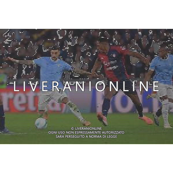 Lazio vs Cagliari Campionato Serie A Enilive - 10 Giornata Stadio Olimpico - Roma 03-11-2025 nella foto Zaccagni e Mina Foto Federico Gaetano - ag Aldo liverani- AGENZIA ALDO LIVERANI SAS