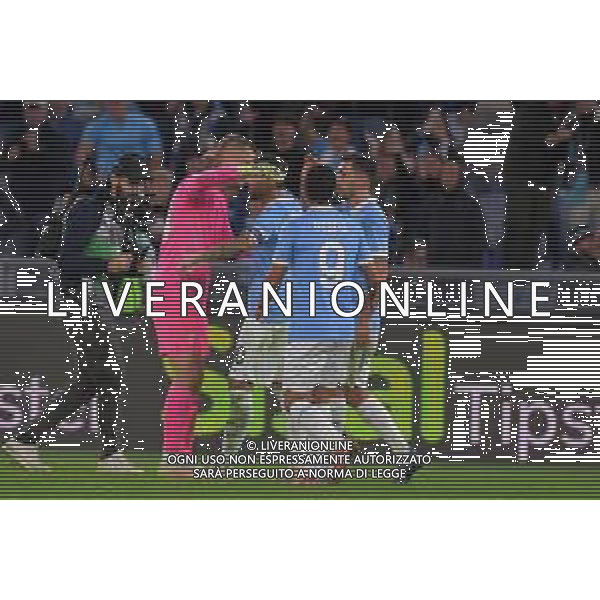 Lazio vs Cagliari Campionato Serie A Enilive - 10 Giornata Stadio Olimpico - Roma 03-11-2025 nella foto Esultanza Zaccagni Foto Federico Gaetano - ag Aldo liverani- AGENZIA ALDO LIVERANI SAS