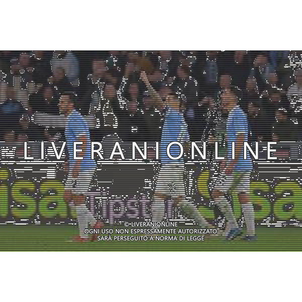 Lazio vs Cagliari Campionato Serie A Enilive - 10 Giornata Stadio Olimpico - Roma 03-11-2025 nella foto Esultanza Zaccagni Foto Federico Gaetano - ag Aldo liverani- AGENZIA ALDO LIVERANI SAS