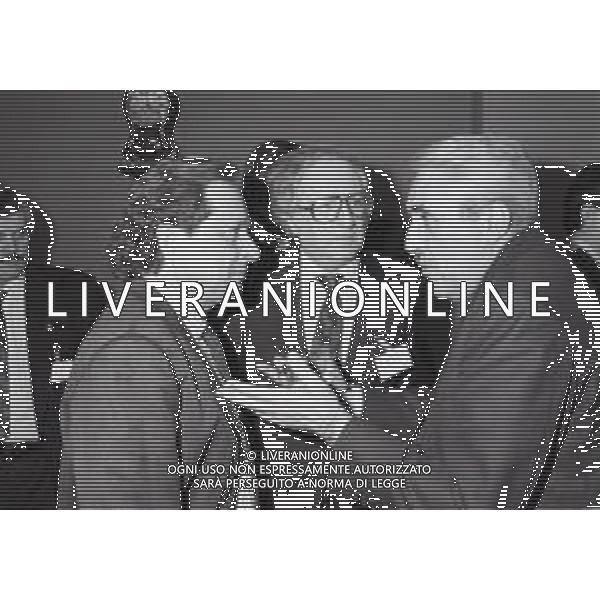 NEG -RETROSPETTIVA GINO CORIONI PRESIDENTE BRESCIA CALCIO NELLA FOTO GINO CORIONI PRESIDENTE BRESCIA CALCIO CON GIULIO ABBIEZZI E RENZO RIGHETTI AG ALDO LIVERANI SAS