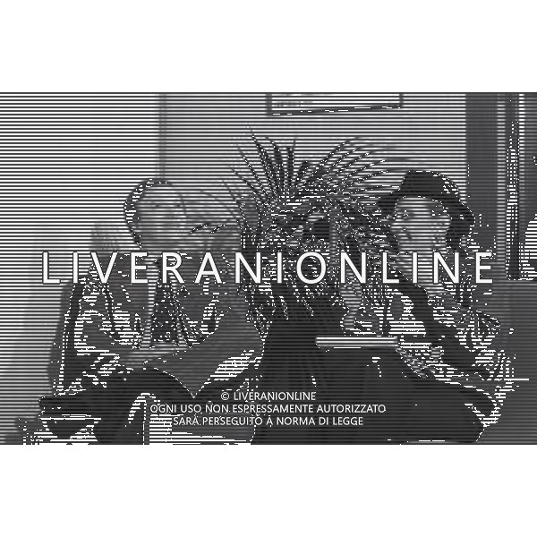 NEG-RETROSPETTIVA GIAN MAURO BORSANO PRESIDENTE TORINO CALCIO NELLA FOTO GIAN MAURO BORSANO NELL\'ANNO 1989 PRESIDENTE DEL TORINO CALCIO CON LA GIORNALISTA ROSANNA MARANI AG ALDO LIVERANI SAS 