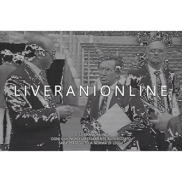 NEG-RETROSPETTIVA GIAN MAURO BORSANO PRESIDENTE TORINO CALCIO NELLA FOTO GIAN MAURO BORSANO NELL\'ANNO 1990-1991 PRESIDENTE DEL TORINO CALCIO CON LUCIANO MOGGI AG ALDO LIVERANI SAS