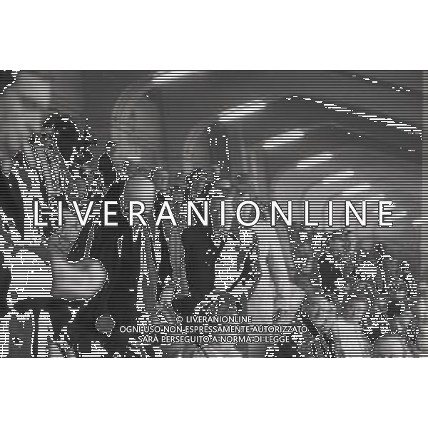 NEG-RETROSPETTIVA GIAN MAURO BORSANO PRESIDENTE TORINO CALCIO NELLA FOTO GIAN MAURO BORSANO NELL\'ANNO 1990-1991 PRESIDENTE DEL TORINO CALCIO CON BETTINO CRAXI AG ALDO LIVERANI SAS