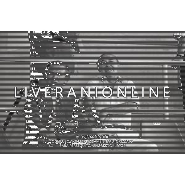 NEG-RETROSPETTIVA GIAN MAURO BORSANO PRESIDENTE TORINO CALCIO NELLA FOTO GIAN MAURO BORSANO NELL\'ANNO 1990-1991 PRESIDENTE DEL TORINO CALCIO CON PAOLO MANTOVANI PRESIDENTE SAMPDORIA CALCIO AG ALDO LIVERANI SAS
