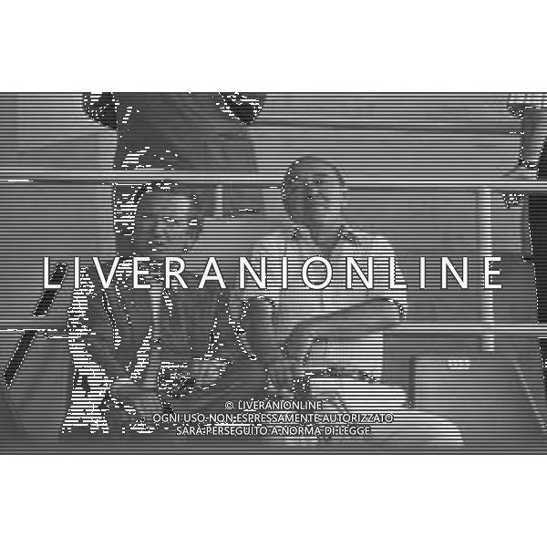 NEG-RETROSPETTIVA GIAN MAURO BORSANO PRESIDENTE TORINO CALCIO NELLA FOTO GIAN MAURO BORSANO NELL\'ANNO 1990-1991 PRESIDENTE DEL TORINO CALCIO CON PAOLO MANTOVANI PRESIDENTE SAMPDORIA CALCIO AG ALDO LIVERANI SAS