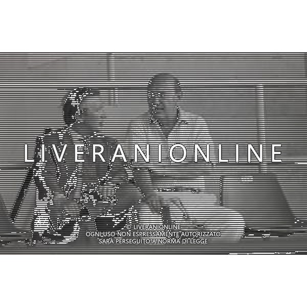 NEG-RETROSPETTIVA GIAN MAURO BORSANO PRESIDENTE TORINO CALCIO NELLA FOTO GIAN MAURO BORSANO NELL\'ANNO 1990-1991 PRESIDENTE DEL TORINO CALCIO CON PAOLO MANTOVANI PRESIDENTE SAMPDORIA CALCIO AG ALDO LIVERANI SAS
