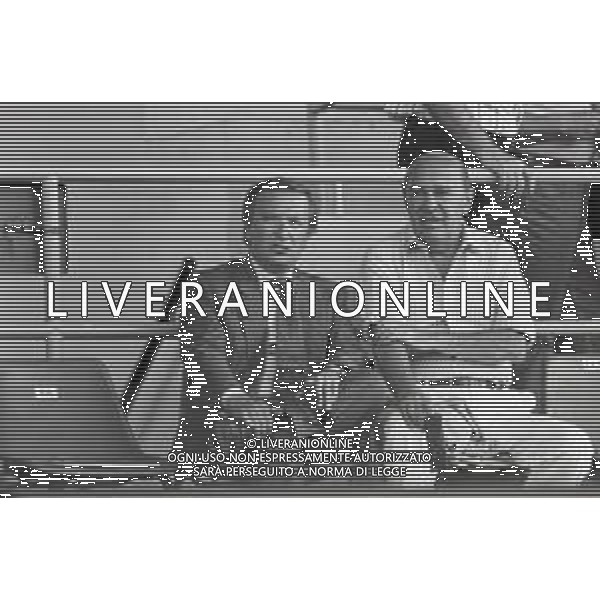 NEG-RETROSPETTIVA GIAN MAURO BORSANO PRESIDENTE TORINO CALCIO NELLA FOTO GIAN MAURO BORSANO NELL\'ANNO 1990-1991 PRESIDENTE DEL TORINO CALCIO CON PAOLO MANTOVANI PRESIDENTE SAMPDORIA CALCIO AG ALDO LIVERANI SAS