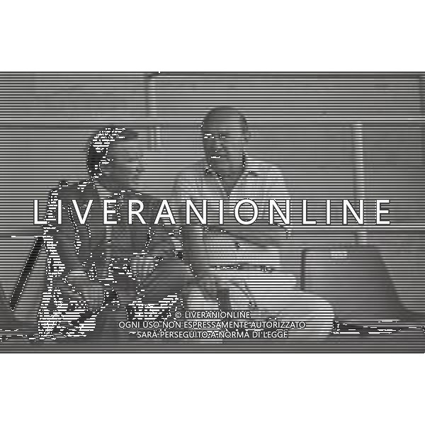 NEG-RETROSPETTIVA GIAN MAURO BORSANO PRESIDENTE TORINO CALCIO NELLA FOTO GIAN MAURO BORSANO NELL\'ANNO 1990-1991 PRESIDENTE DEL TORINO CALCIO CON PAOLO MANTOVANI PRESIDENTE SAMPDORIA CALCIO AG ALDO LIVERANI SAS