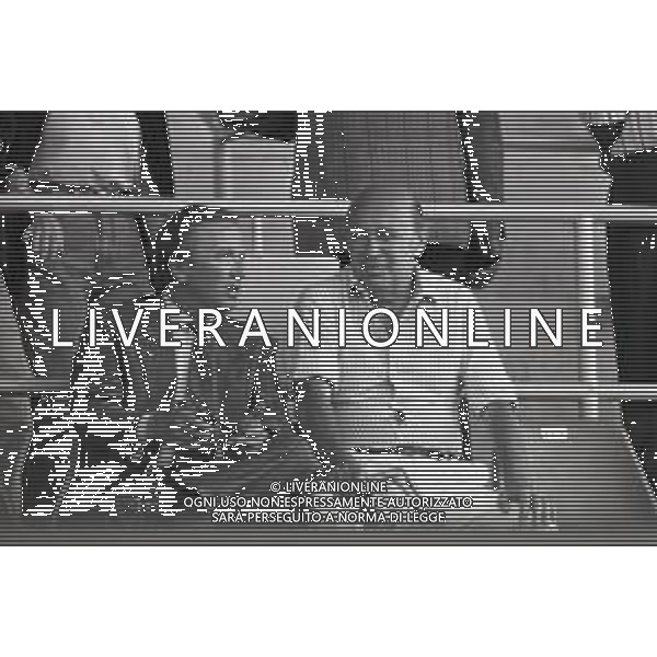 NEG-RETROSPETTIVA GIAN MAURO BORSANO PRESIDENTE TORINO CALCIO NELLA FOTO GIAN MAURO BORSANO NELL\'ANNO 1990-1991 PRESIDENTE DEL TORINO CALCIO CON PAOLO MANTOVANI PRESIDENTE SAMPDORIA CALCIO AG ALDO LIVERANI SAS