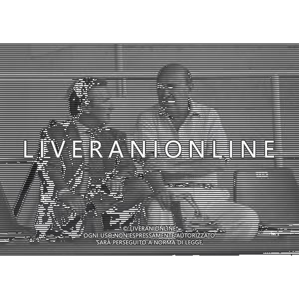 NEG-RETROSPETTIVA GIAN MAURO BORSANO PRESIDENTE TORINO CALCIO NELLA FOTO GIAN MAURO BORSANO NELL\'ANNO 1990-1991 PRESIDENTE DEL TORINO CALCIO CON PAOLO MANTOVANI PRESIDENTE SAMPDORIA CALCIO AG ALDO LIVERANI SAS