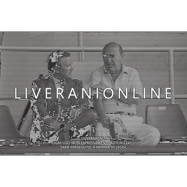 NEG-RETROSPETTIVA GIAN MAURO BORSANO PRESIDENTE TORINO CALCIO NELLA FOTO GIAN MAURO BORSANO NELL\'ANNO 1990-1991 PRESIDENTE DEL TORINO CALCIO CON PAOLO MANTOVANI PRESIDENTE SAMPDORIA CALCIO AG ALDO LIVERANI SAS