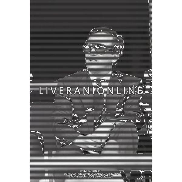 NEG-RETROSPETTIVA GIAN MAURO BORSANO PRESIDENTE TORINO CALCIO NELLA FOTO GIAN MAURO BORSANO NELL\'ANNO 1990-1991 PRESIDENTE DEL TORINO CALCIO AG ALDO LIVERANI SAS