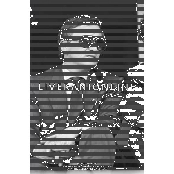 NEG-RETROSPETTIVA GIAN MAURO BORSANO PRESIDENTE TORINO CALCIO NELLA FOTO GIAN MAURO BORSANO NELL\'ANNO 1990-1991 PRESIDENTE DEL TORINO CALCIO AG ALDO LIVERANI SAS