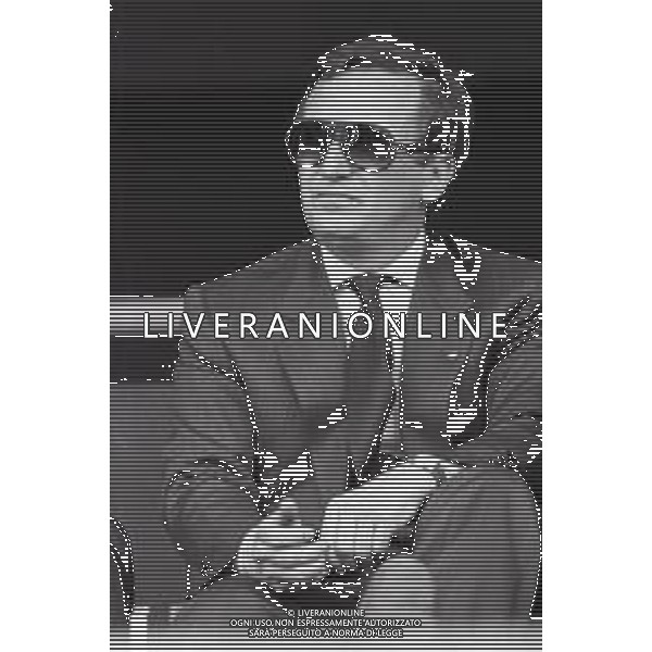 NEG-RETROSPETTIVA GIAN MAURO BORSANO PRESIDENTE TORINO CALCIO NELLA FOTO GIAN MAURO BORSANO NELL\'ANNO 1990-1991 PRESIDENTE DEL TORINO CALCIO AG ALDO LIVERANI SAS