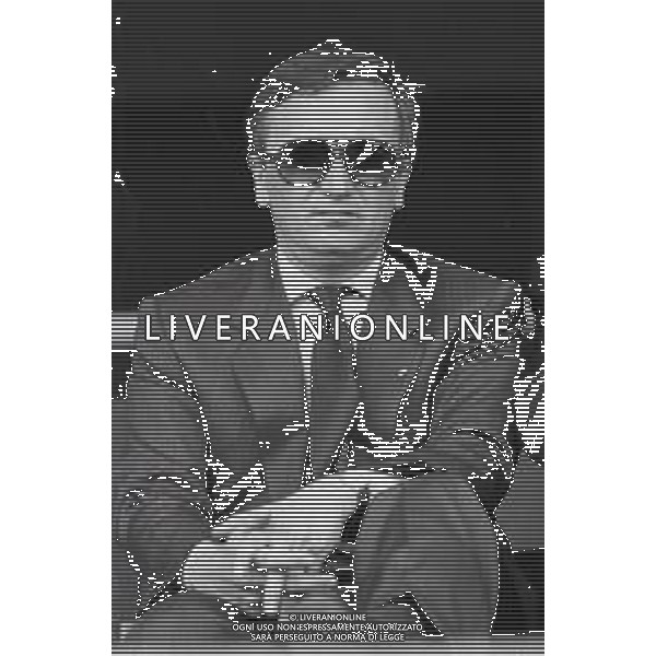 NEG-RETROSPETTIVA GIAN MAURO BORSANO PRESIDENTE TORINO CALCIO NELLA FOTO GIAN MAURO BORSANO NELL\'ANNO 1990-1991 PRESIDENTE DEL TORINO CALCIO AG ALDO LIVERANI SAS