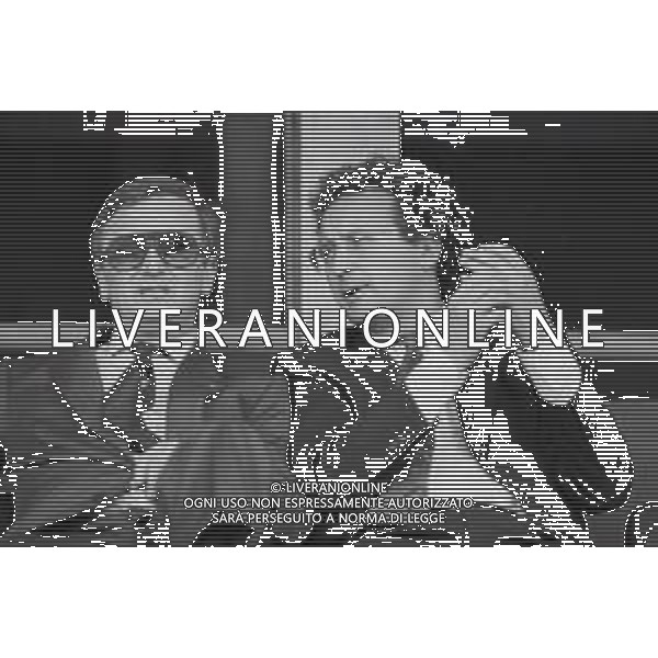 NEG-RETROSPETTIVA GIAN MAURO BORSANO PRESIDENTE TORINO CALCIO NELLA FOTO GIAN MAURO BORSANO NELL\'ANNO 1990-1991 PRESIDENTE DEL TORINO CALCIO CON MAURIZIO CASASCO AG ALDO LIVERANI SAS