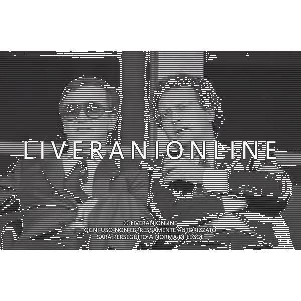 NEG-RETROSPETTIVA GIAN MAURO BORSANO PRESIDENTE TORINO CALCIO NELLA FOTO GIAN MAURO BORSANO NELL\'ANNO 1990-1991 PRESIDENTE DEL TORINO CALCIO CON MAURIZIO CASASCO AG ALDO LIVERANI SAS