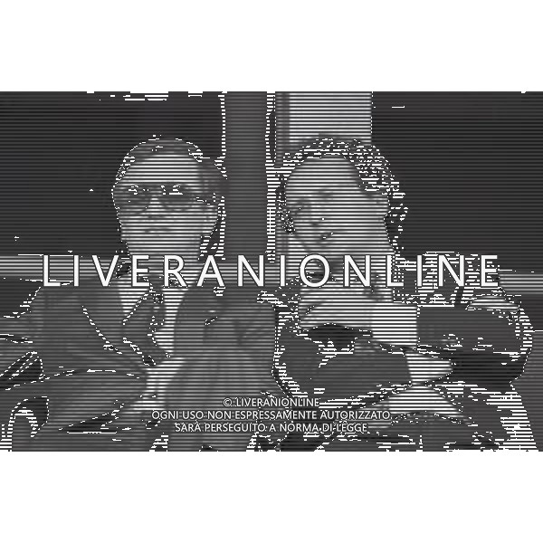 NEG-RETROSPETTIVA GIAN MAURO BORSANO PRESIDENTE TORINO CALCIO NELLA FOTO GIAN MAURO BORSANO NELL\'ANNO 1990-1991 PRESIDENTE DEL TORINO CALCIO CON MAURIZIO CASASCO AG ALDO LIVERANI SAS