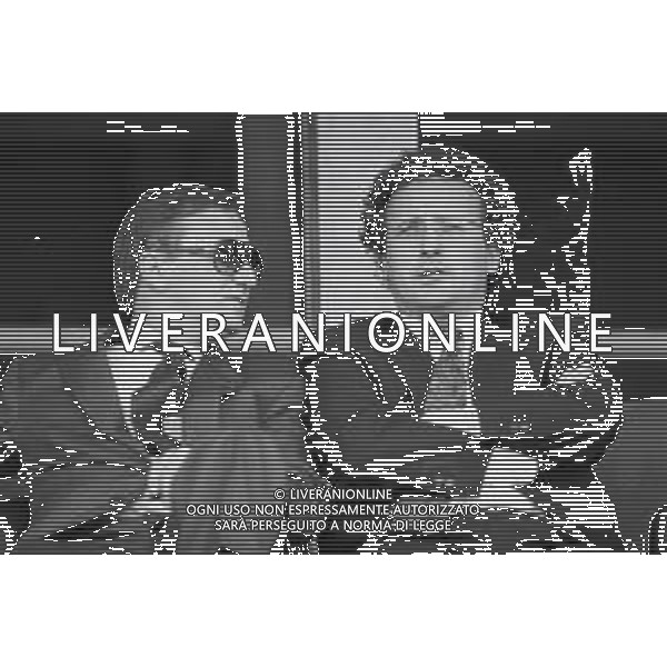 NEG-RETROSPETTIVA GIAN MAURO BORSANO PRESIDENTE TORINO CALCIO NELLA FOTO GIAN MAURO BORSANO NELL\'ANNO 1990-1991 PRESIDENTE DEL TORINO CALCIO CON MAURIZIO CASASCO AG ALDO LIVERANI SAS