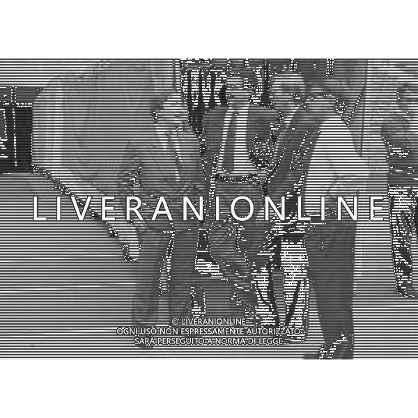 NEG-RETROSPETTIVA GIAN MAURO BORSANO PRESIDENTE TORINO CALCIO NELLA FOTO GIAN MAURO BORSANO NELL\'ANNO 1990-1991 PRESIDENTE DEL TORINO CALCIO CON MEILIANO MONDONICO AG ALDO LIVERANI SAS