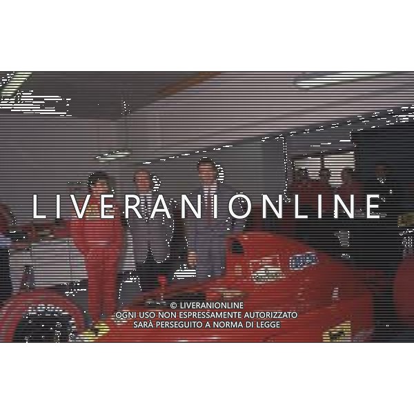 DIAP-RETROSPETTIVA CLAUDIO LOMBARDI INGEGNERE FERRARI F1 NELLA FOTO CLAUDIO LOMBARDI INGEGNERE DELLA SCUDERIA FERRARI F1 ANNO 1991 CON PIERO LARDI FERRARI E JEAN ALESI AG ALDO LIVERANI SAS