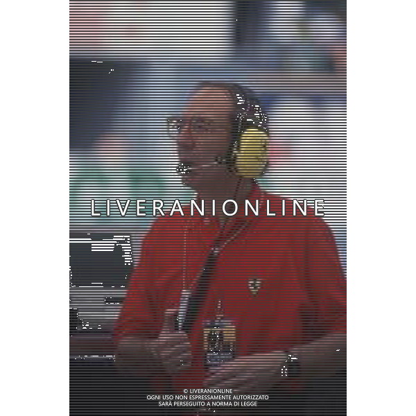 DIAP-RETROSPETTIVA CLAUDIO LOMBARDI INGEGNERE FERRARI F1 NELLA FOTO CLAUDIO LOMBARDI INGEGNERE DELLA SCUDERIA FERRARI F1 ANNO 1991 AG ALDO LIVERANI SAS