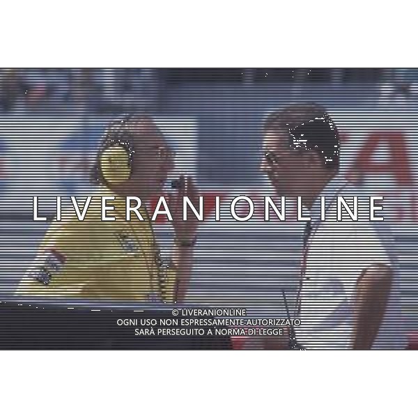 DIAP-RETROSPETTIVA CLAUDIO LOMBARDI INGEGNERE FERRARI F1 NELLA FOTO CLAUDIO LOMBARDI INGEGNERE DELLA SCUDERIA FERRARI F1 ANNO 1991 AG ALDO LIVERANI SAS