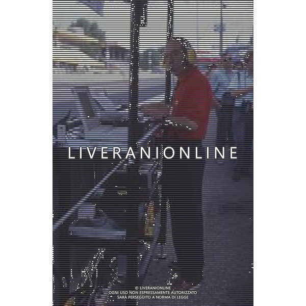 DIAP-RETROSPETTIVA CLAUDIO LOMBARDI INGEGNERE FERRARI F1 NELLA FOTO CLAUDIO LOMBARDI INGEGNERE DELLA SCUDERIA FERRARI F1 ANNO 1991 AG ALDO LIVERANI SAS