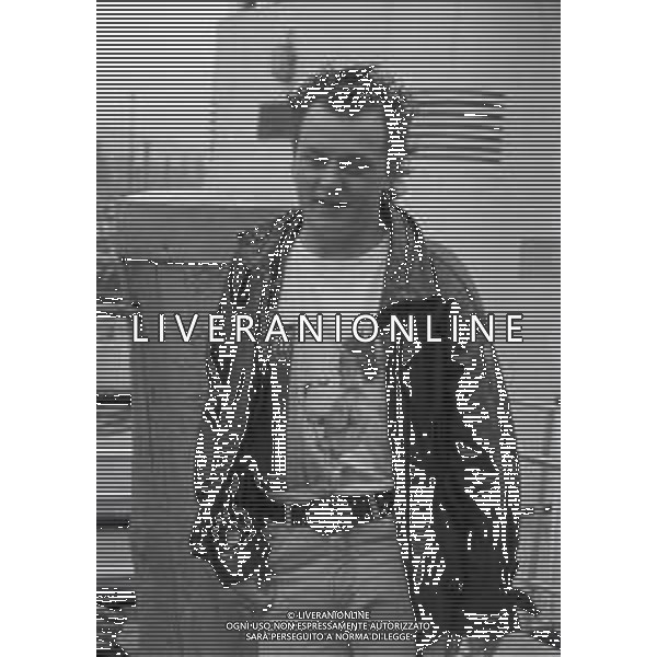 NEG-RETROSPETTIVA ZUCCHERO FORNACIARI CANTANTE NELLA FOTO ZUCCHERO FORNACIARI A RIVA DEL GARDA NELL\'ANNO 1986 AG ALDO LIVERANI SAS