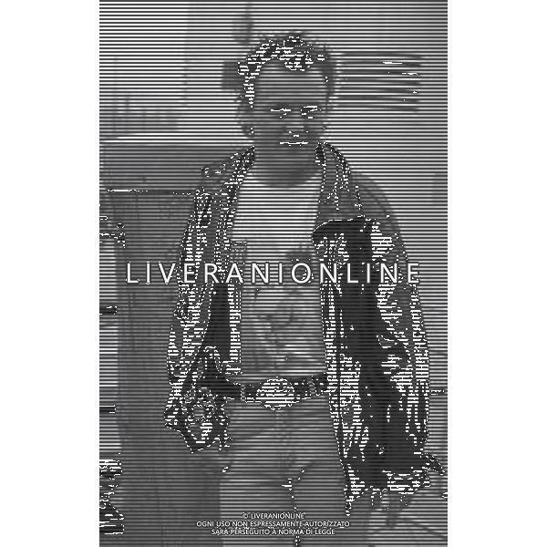 NEG-RETROSPETTIVA ZUCCHERO FORNACIARI CANTANTE NELLA FOTO ZUCCHERO FORNACIARI A RIVA DEL GARDA NELL\'ANNO 1986 AG ALDO LIVERANI SAS