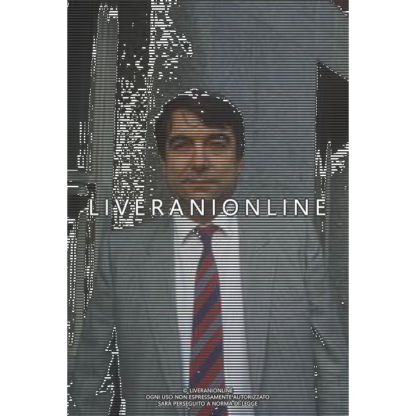 DIAP-RETROSPETTIVA ALDO SPINELLI PRESIDENTE GENOA CALCIO NELLA FOTO ALDO SPINELLI PRESIDENTE GENOA CALCIO NELL\'ANNO 1986 AG ALDO LIVERANI SAS