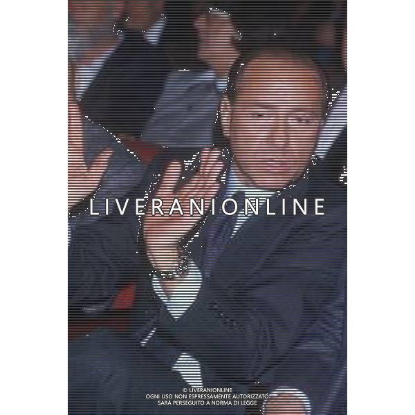 DIAP-RETROSPETTIVA SILVIO BERLUSCONI IMPRENDITORE E POLITICO NELLA FOTO SILVIO BERLUSCONI NELL\'ANNO 1988-1989 AG ALDO LIVERANI SAS