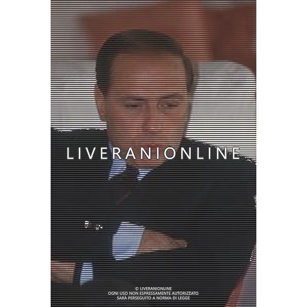 DIAP-RETROSPETTIVA SILVIO BERLUSCONI IMPRENDITORE E POLITICO NELLA FOTO SILVIO BERLUSCONI NELL\'ANNO 1988-1989 AG ALDO LIVERANI SAS