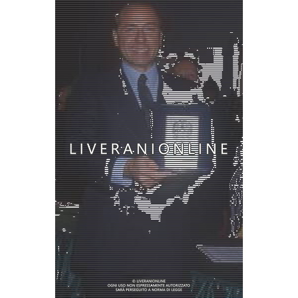 DIAP-RETROSPETTIVA SILVIO BERLUSCONI IMPRENDITORE E POLITICO NELLA FOTO SILVIO BERLUSCONI NELL\'ANNO 1988-1989 AG ALDO LIVERANI SAS