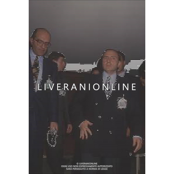 DIAP-RETROSPETTIVA SILVIO BERLUSCONI IMPRENDITORE E POLITICO NELLA FOTO SILVIO BERLUSCONI NELL\'ANNO 1988-1989 AG ALDO LIVERANI SAS