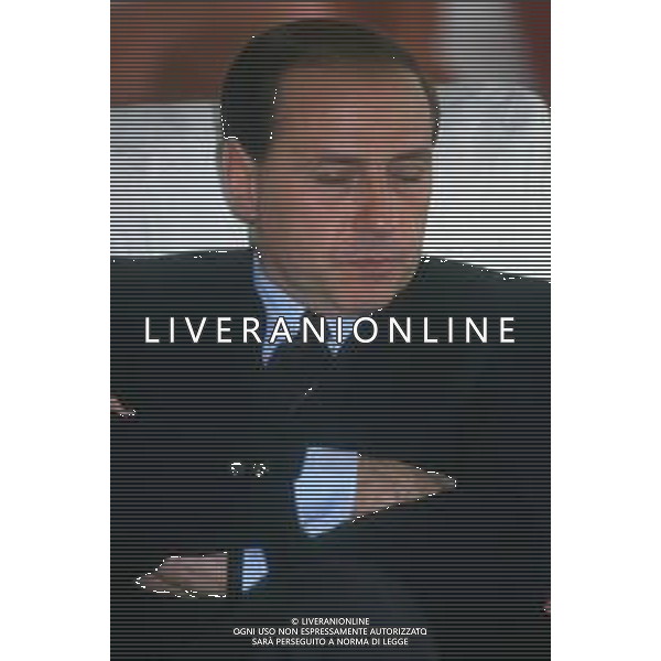 DIAP-RETROSPETTIVA SILVIO BERLUSCONI IMPRENDITORE E POLITICO NELLA FOTO SILVIO BERLUSCONI NELL\'ANNO 1988-1989 AG ALDO LIVERANI SAS