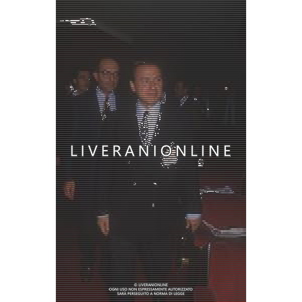 DIAP-RETROSPETTIVA SILVIO BERLUSCONI IMPRENDITORE E POLITICO NELLA FOTO SILVIO BERLUSCONI NELL\'ANNO 1988-1989 AG ALDO LIVERANI SAS