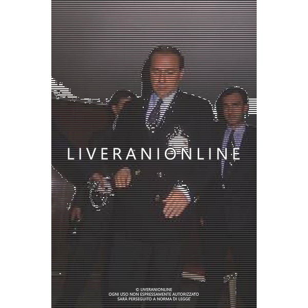 DIAP-RETROSPETTIVA SILVIO BERLUSCONI IMPRENDITORE E POLITICO NELLA FOTO SILVIO BERLUSCONI NELL\'ANNO 1988-1989 AG ALDO LIVERANI SAS