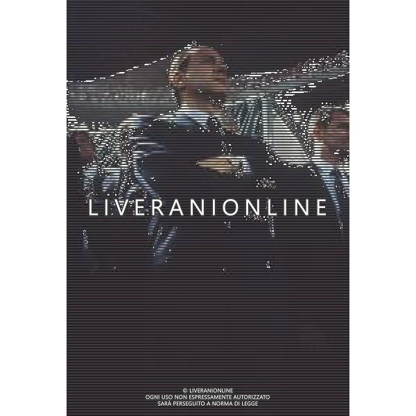 DIAP-RETROSPETTIVA SILVIO BERLUSCONI IMPRENDITORE E POLITICO NELLA FOTO SILVIO BERLUSCONI NELL\'ANNO 1988-1989 AG ALDO LIVERANI SAS