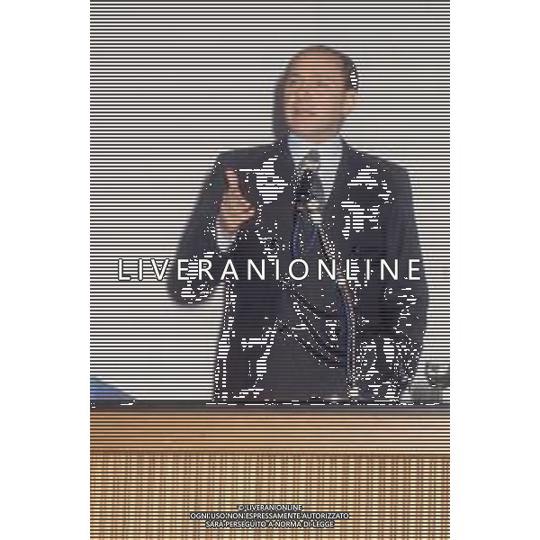 DIAP-RETROSPETTIVA SILVIO BERLUSCONI IMPRENDITORE E POLITICO NELLA FOTO SILVIO BERLUSCONI NELL\'ANNO 1988-1989 AG ALDO LIVERANI SAS