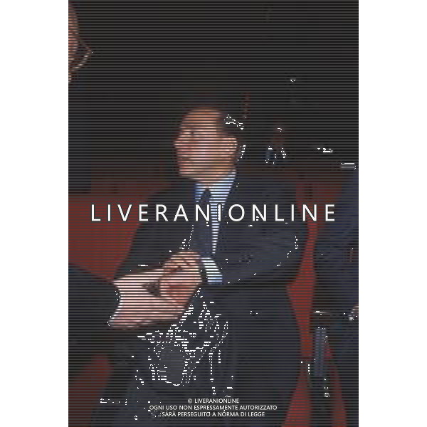 DIAP-RETROSPETTIVA SILVIO BERLUSCONI IMPRENDITORE E POLITICO NELLA FOTO SILVIO BERLUSCONI NELL\'ANNO 1988-1989 AG ALDO LIVERANI SAS