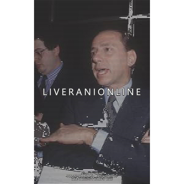 DIAP-RETROSPETTIVA SILVIO BERLUSCONI IMPRENDITORE E POLITICO NELLA FOTO SILVIO BERLUSCONI NELL\'ANNO 1988-1989 AG ALDO LIVERANI SAS