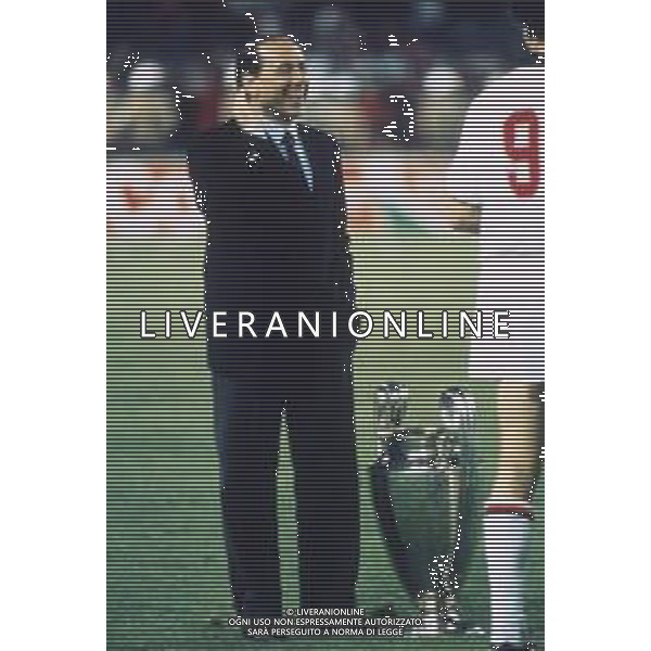 DIAP-RETROSPETTIVA SILVIO BERLUSCONI IMPRENDITORE E POLITICO NELLA FOTO SILVIO BERLUSCONI NELL\'ANNO 1988-1989 AG ALDO LIVERANI SAS