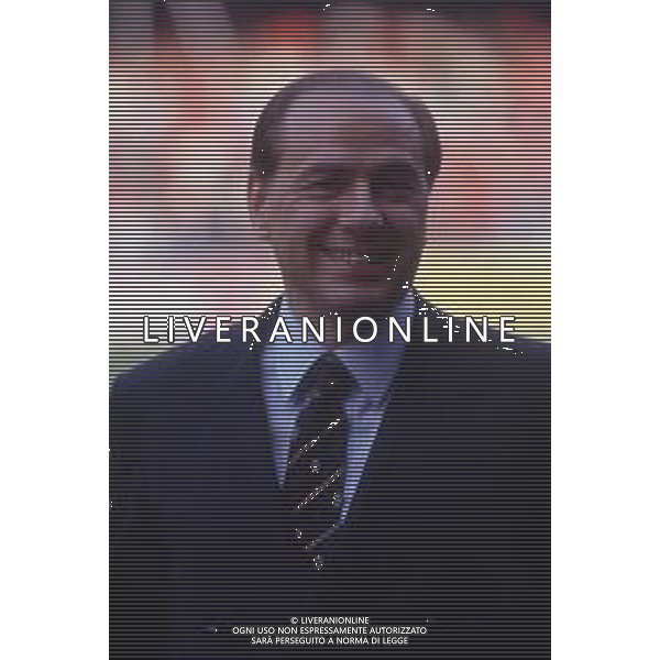 DIAP-RETROSPETTIVA SILVIO BERLUSCONI IMPRENDITORE E POLITICO NELLA FOTO SILVIO BERLUSCONI NELL\'ANNO 1988-1989 AG ALDO LIVERANI SAS